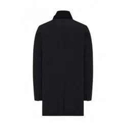 3-Level bi-stretch down-filled fabric coat