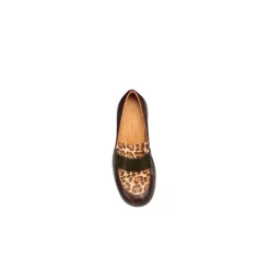 Loafers med dyreprint i lak-look