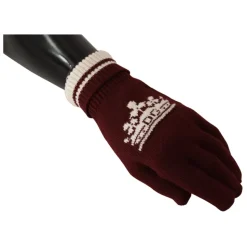 Logo Crown Cashmere Gloves