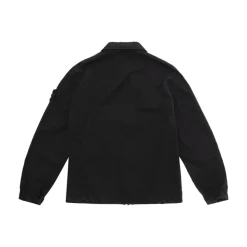 Logo Patch Zip-Up Skjorte