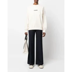 Logo Print Bomulds Sweater