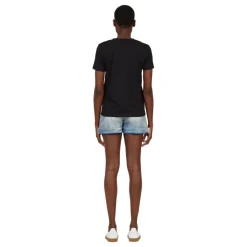 Logo print T-shirt med knapper