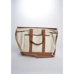 Lærred Worker Taske i Hvid