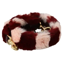 Luksus Bordeaux Pink Pels Skulderrem