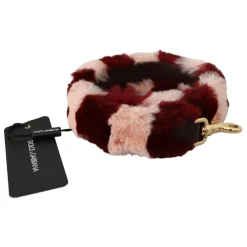 Luksus Bordeaux Pink Pels Skulderrem