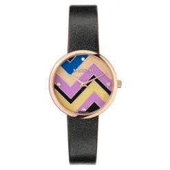 Luksus Dameur med Multifarvet Skive