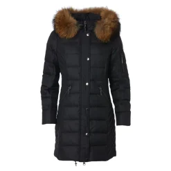 Luksus Dunjakke med Vaskebjørnspels