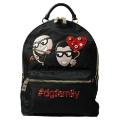 Luksus Sort Prydet Rygsæk