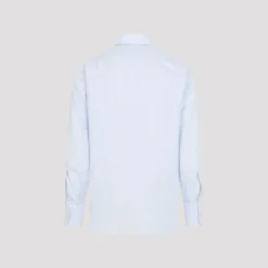 Lyseblå bomuldsskjorte