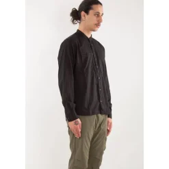 Mandarin Mussola Skjorte i Lys