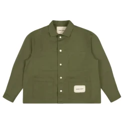 Mellemtung Bomuld Chore Overshirt med Lommer