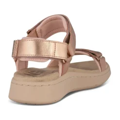 Metallic Rose Lædersandal