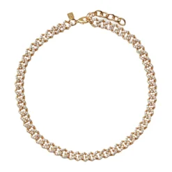 Mexican Chain Krystal-besat Halskæde