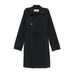 Midnight Blue Dobbeltspændt Frakke