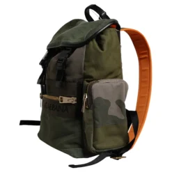 Militærgrøn Patchwork Rejse Rygsæk