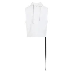 Milk White Cotton Hooded Tunic