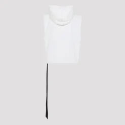 Milk White Cotton Hooded Tunic