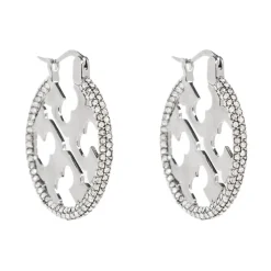 Miller Pavé Hoop Øreringe