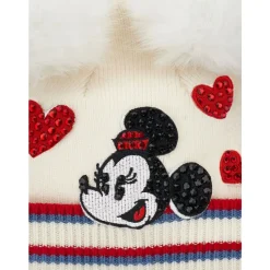 Minnie Mouse Hat, Hearts and Pompoms