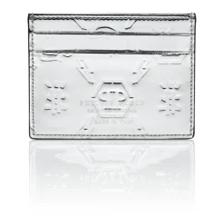 Mirrored Leather Card Holder