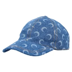 Måne Laser Denim Baseball Cap Lyseblå
