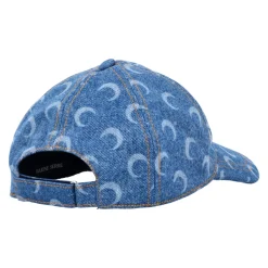 Måne Laser Denim Baseball Cap Lyseblå