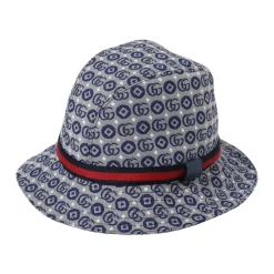 Mønster spandehat i kongeblå