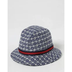Mønster spandehat i kongeblå