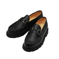 Mocassino i læder med spænder