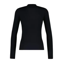 Moon Logo Strass Jersey Highneck Top