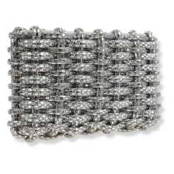 Morgan Woven Rhinestone Clutch