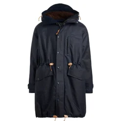 Mountain Parka Navy med Brun Foring