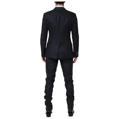 Mørkeblå Dobbeltbrystet Linneddragt