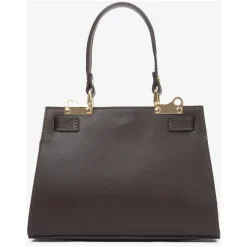 Mørkebrun Satchel Håndtaske