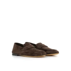 Mørkebrune Suede Loafers