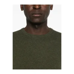 Mørkegrøn Cashmere Crew Neck Sweater
