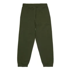 Mørkegrønne bomulds sweatpants broderet logo