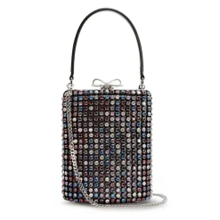 Multi Crystal Embellished Clutch Bag