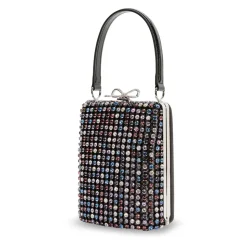 Multi Crystal Embellished Clutch Bag