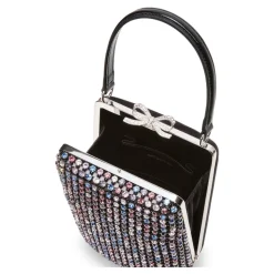 Multi Crystal Embellished Clutch Bag