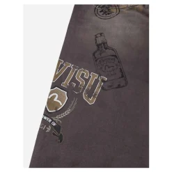 Multi Logos Print Balloon Fit Vaskede Vævede Bukser