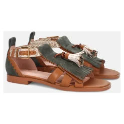 Multifarvede Sandaler