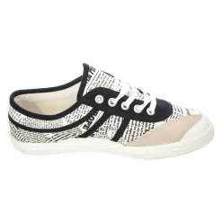 Multifarvet Lærred Lavprofil Snøresko