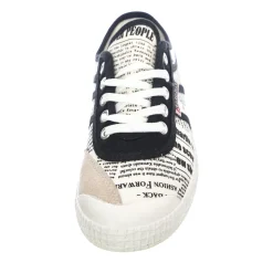 Multifarvet Lærred Lavprofil Snøresko