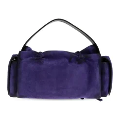 Multipocket Suede Shoulder Bag