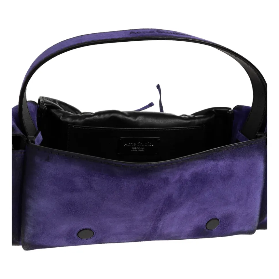 Multipocket Suede Shoulder Bag