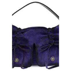 Multipocket Suede Shoulder Bag
