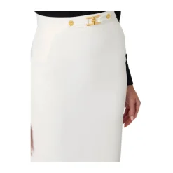 Nederdel i crepe stof med juvel logo