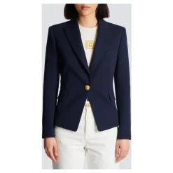 One-button Wool Blazer