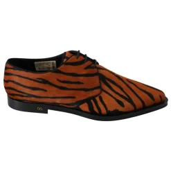 Orange Tiger Mønster Formel Brogue Sko
